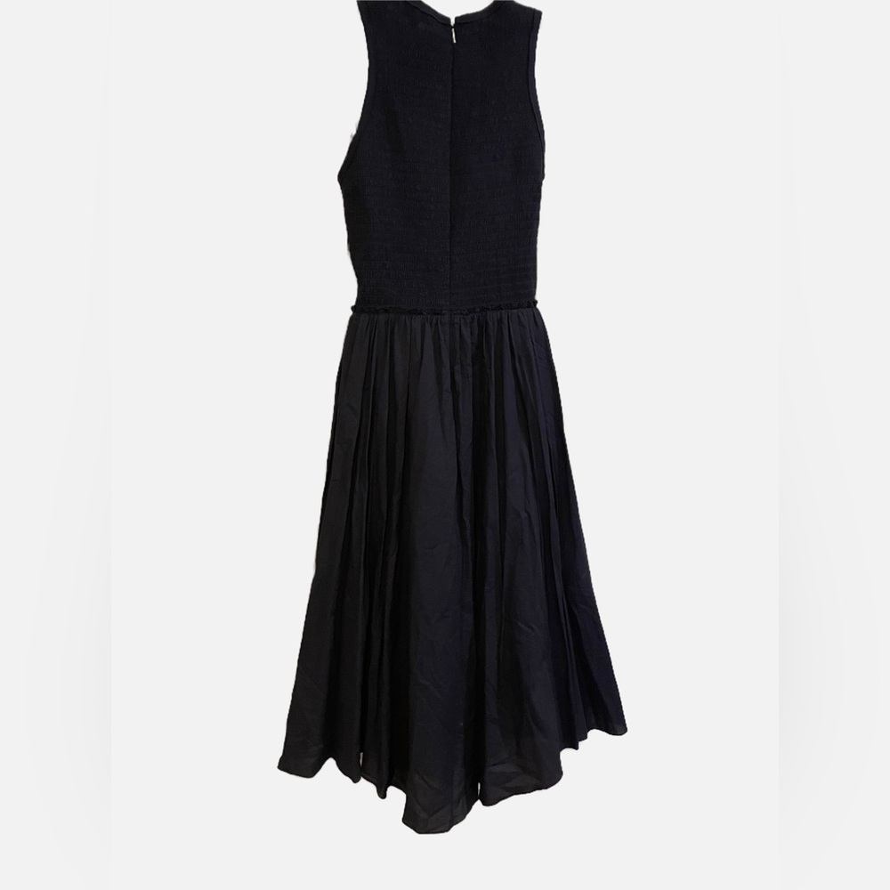 Rebecca Taylor Midnight Blue Dress Cotton Size 6 - Picture 4 of 11